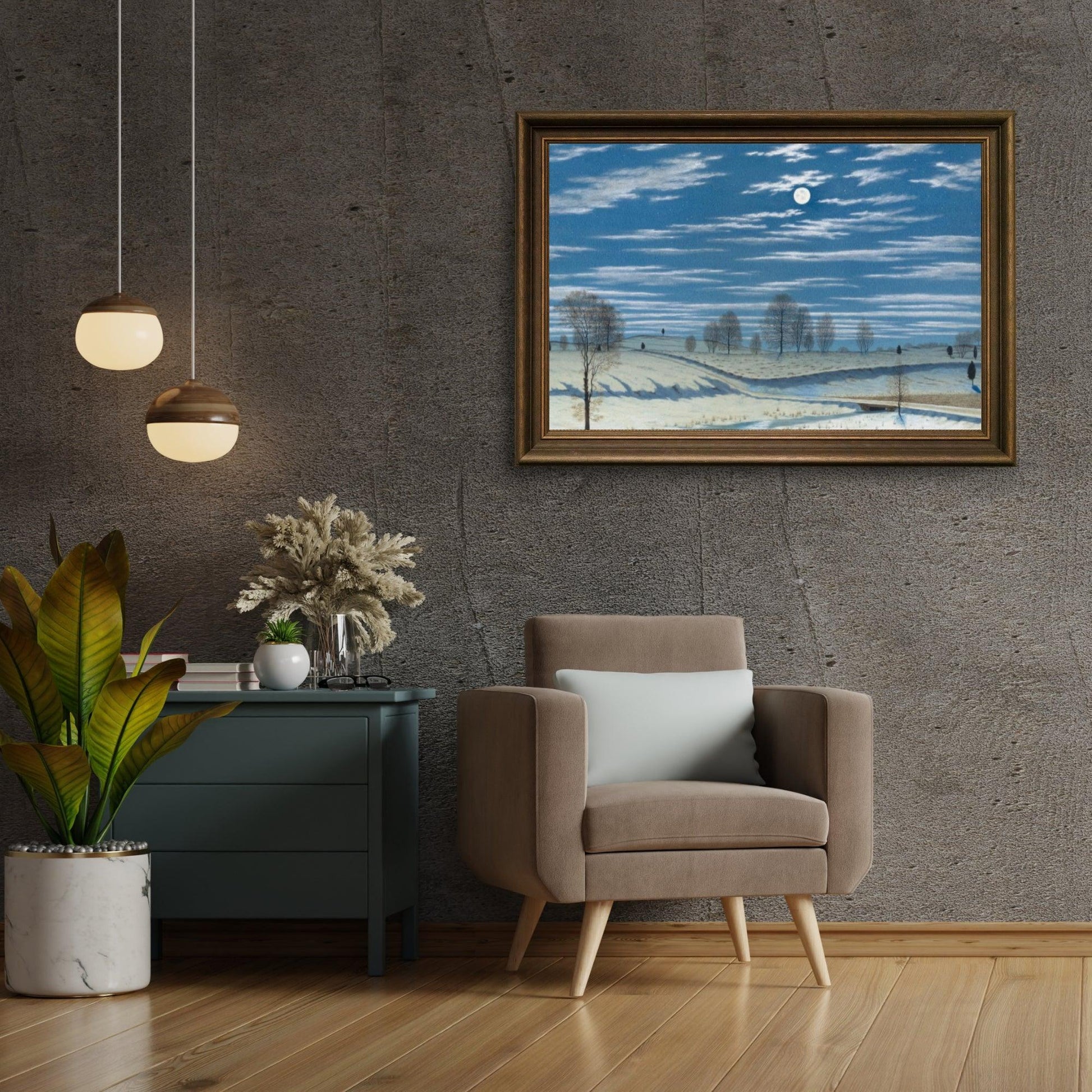 Diamantmalerei - Winterlandschaft im Mondlicht - SEOS Shop ®