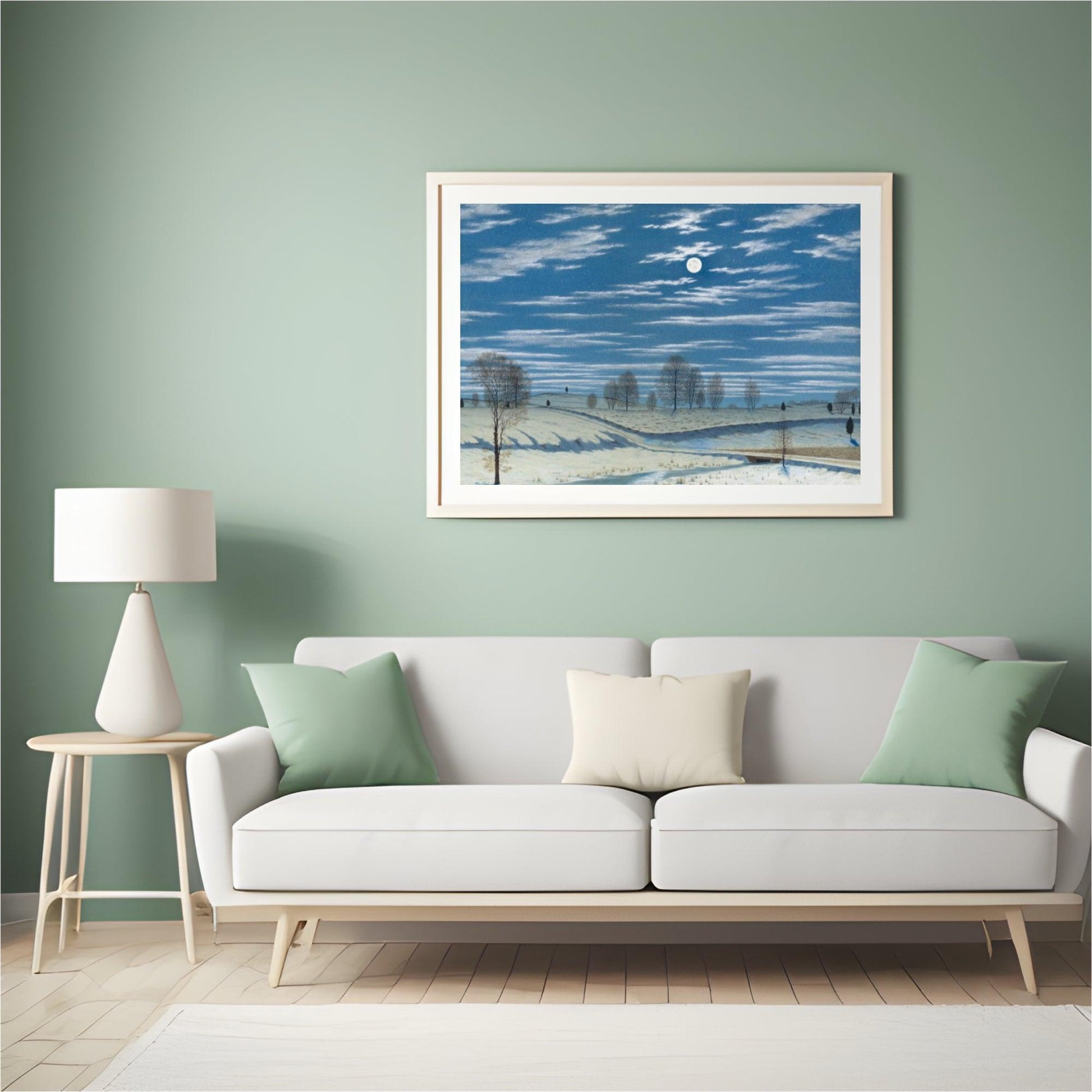 Diamantmalerei - Winterlandschaft im Mondlicht - SEOS Shop ®