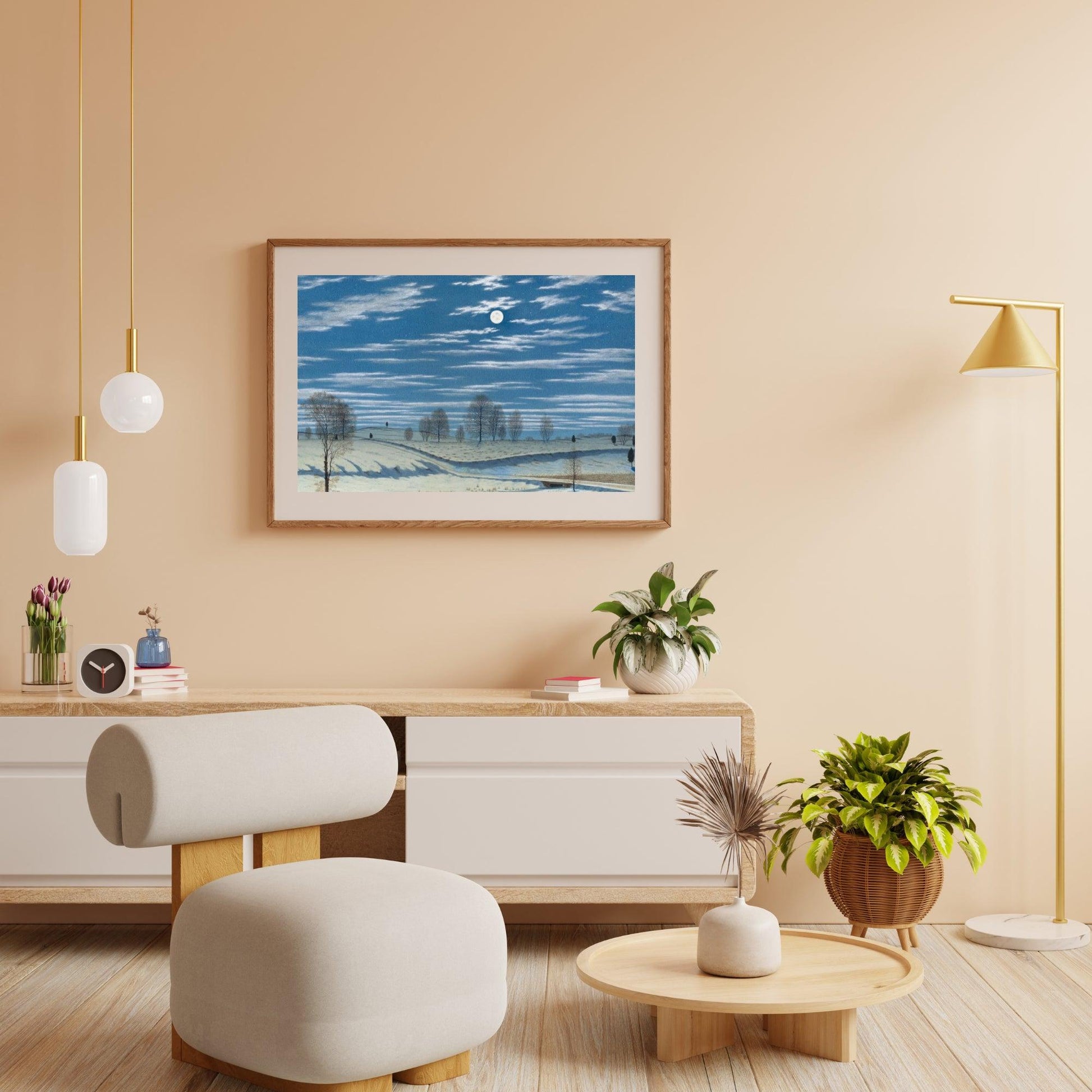 Diamantmalerei - Winterlandschaft im Mondlicht - SEOS Shop ®