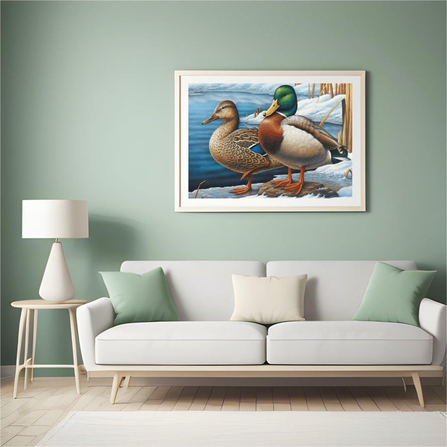 Diamantmalerei - Wintergäste