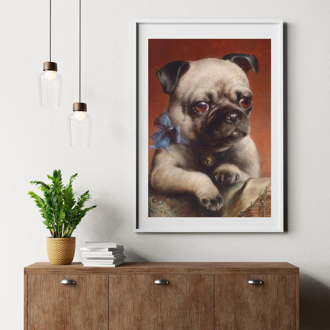 Diamantmalerei - Junger Mops