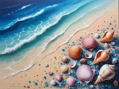 Diamantmalerei – Muschelkonfetti