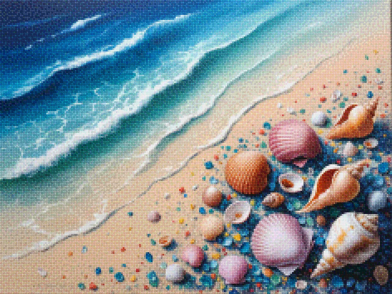 Diamantmalerei – Muschelkonfetti