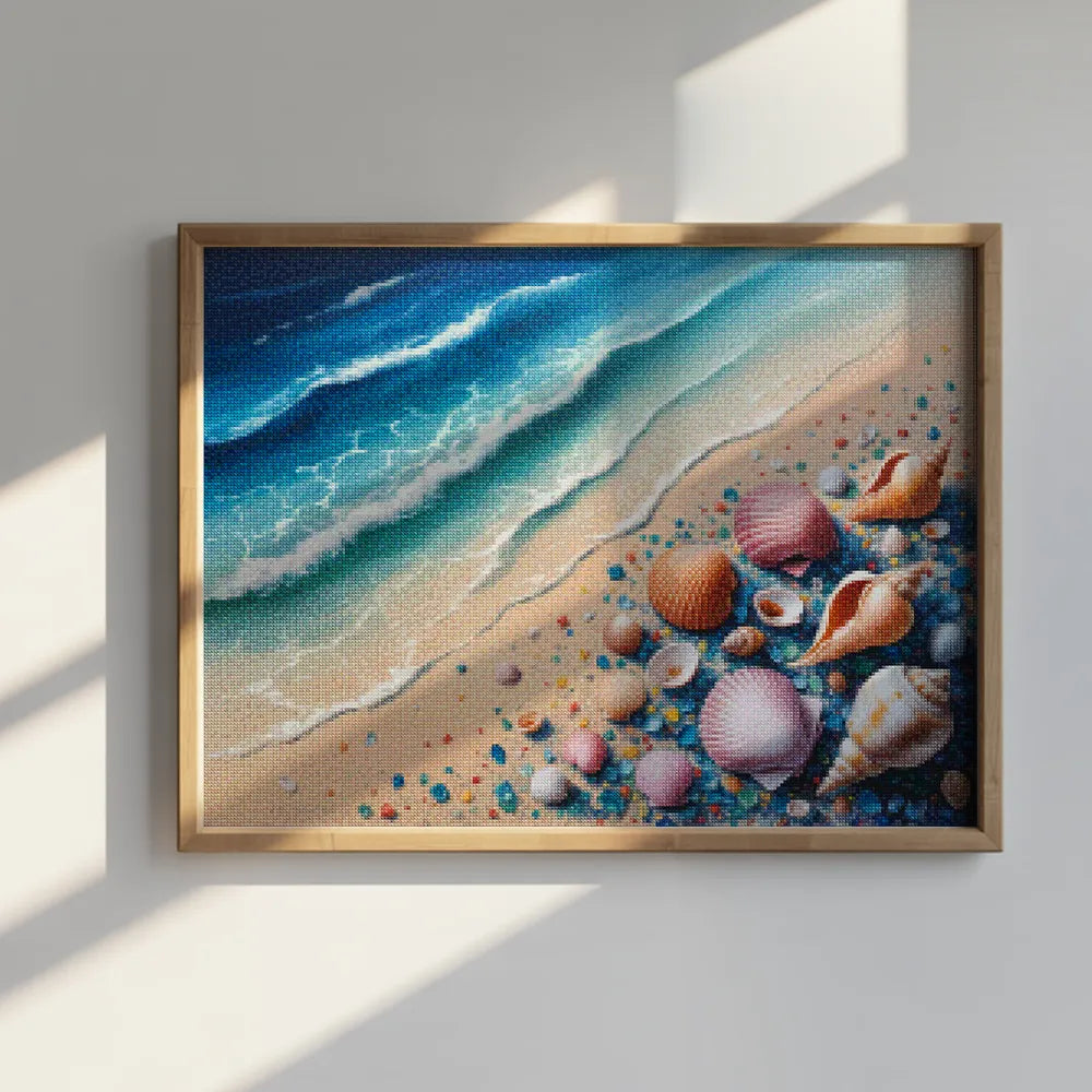 Diamantmalerei – Muschelkonfetti