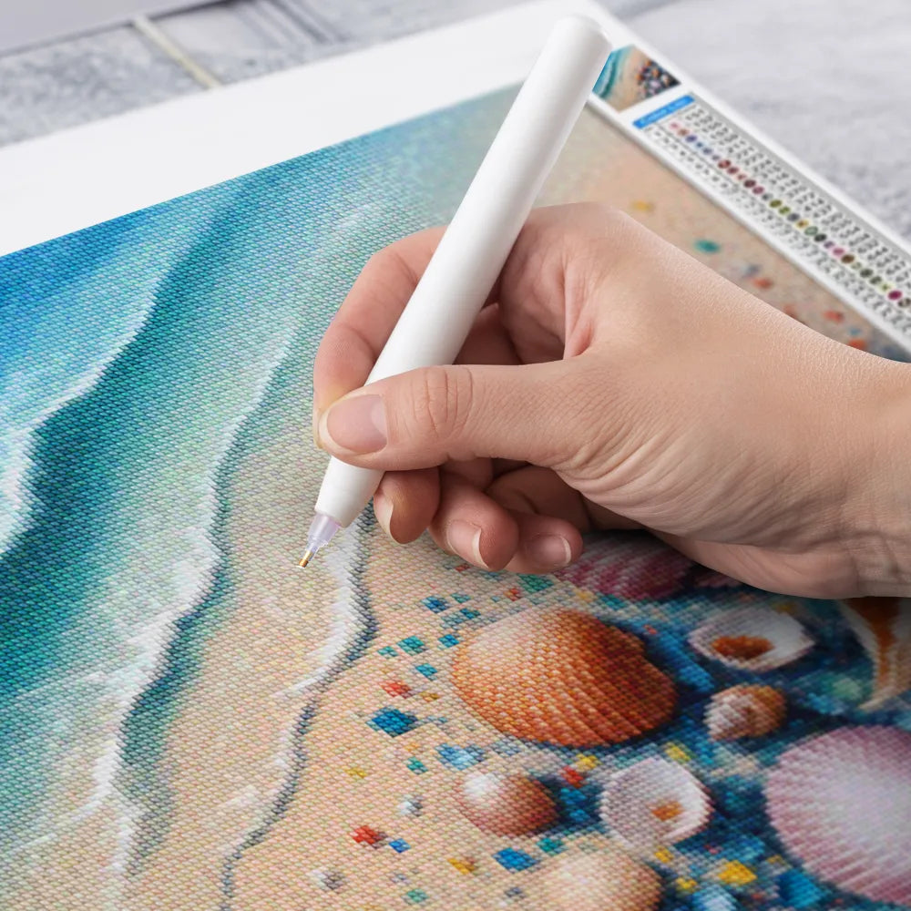 Diamantmalerei – Muschelkonfetti