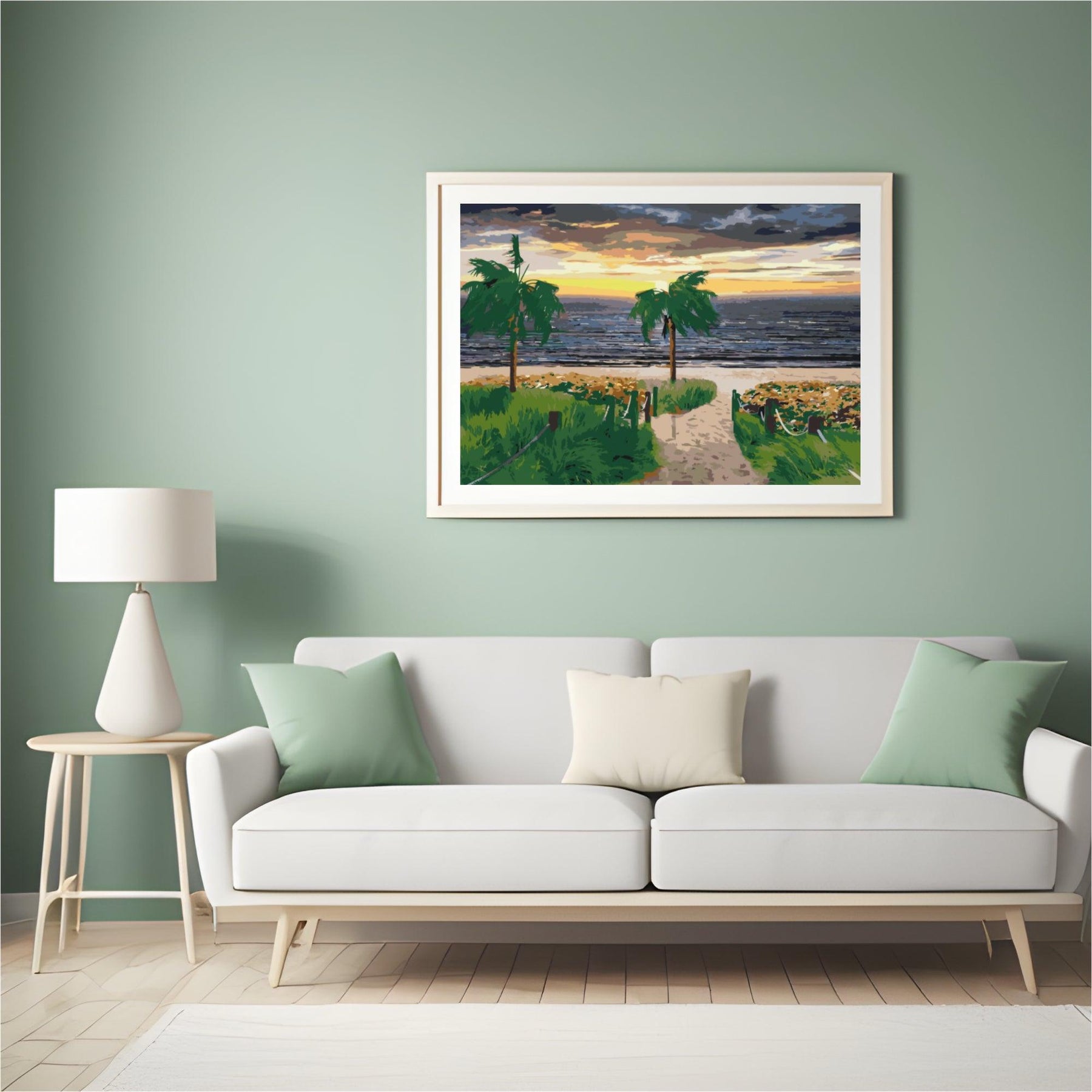 Diamantmalerei - Meeresstrand und Palmen - SEOS Shop ®