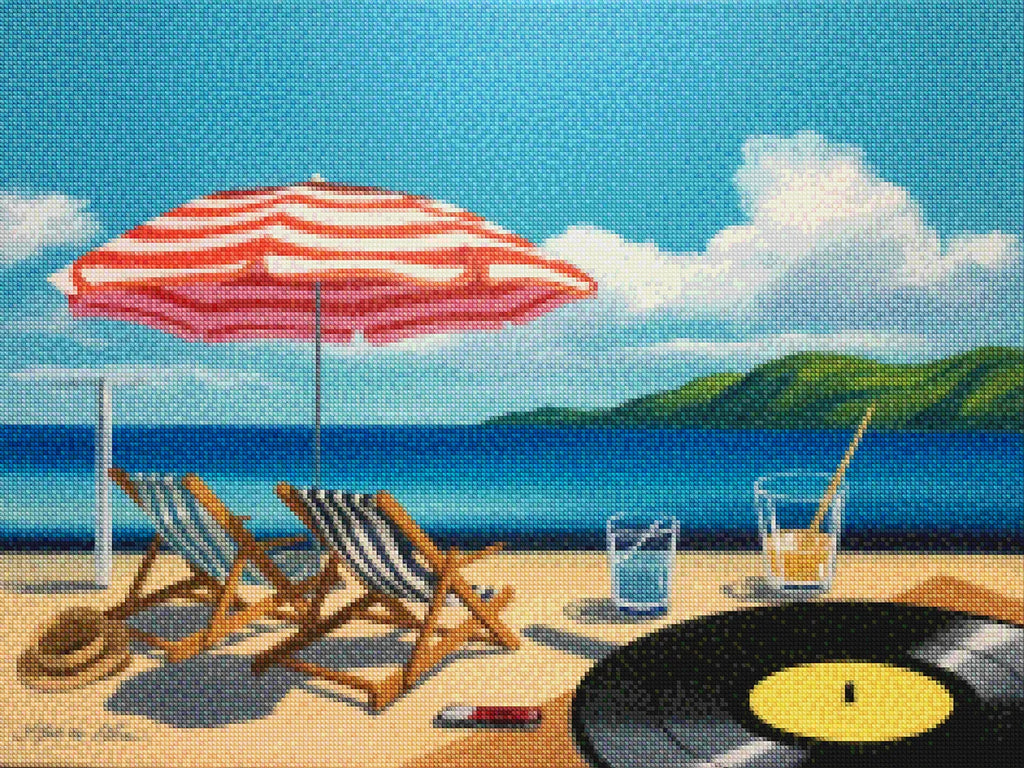 Diamantmalerei - Sommer auf Vinyl