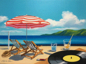 Diamantmalerei - Sommer auf Vinyl