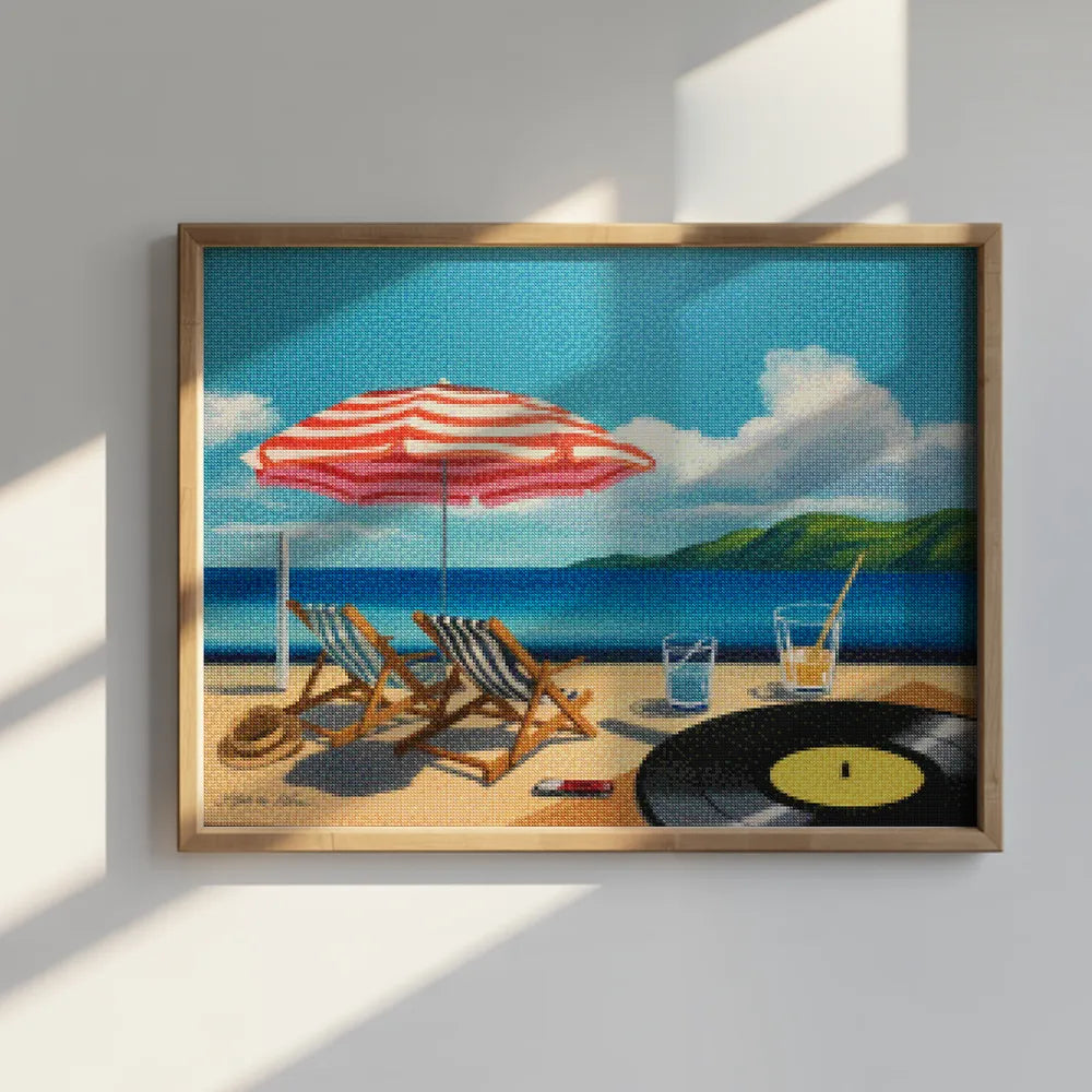Diamantmalerei - Sommer auf Vinyl