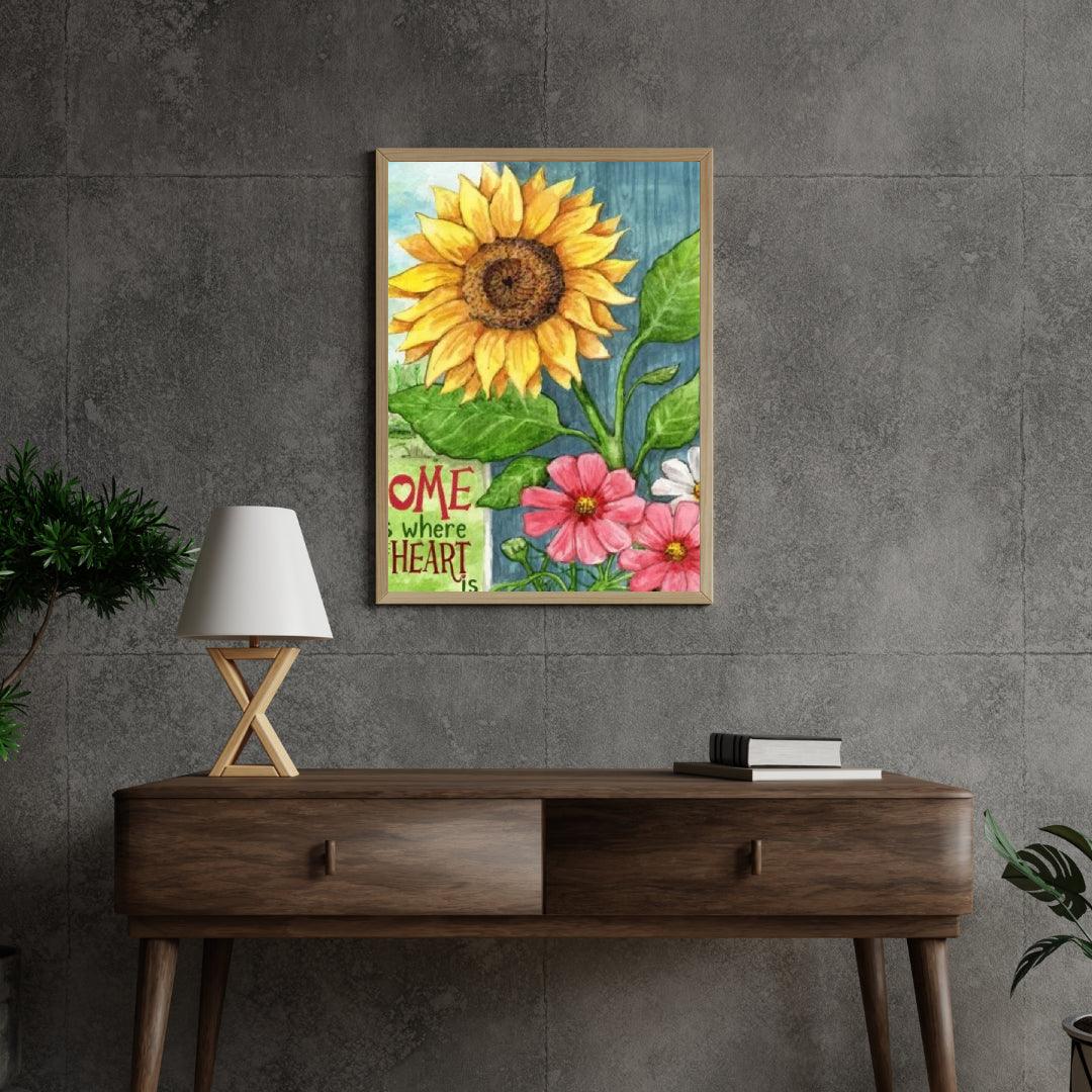 Diamantmalerei - Sonnenblumen-Heimherz - SEOS Shop ®