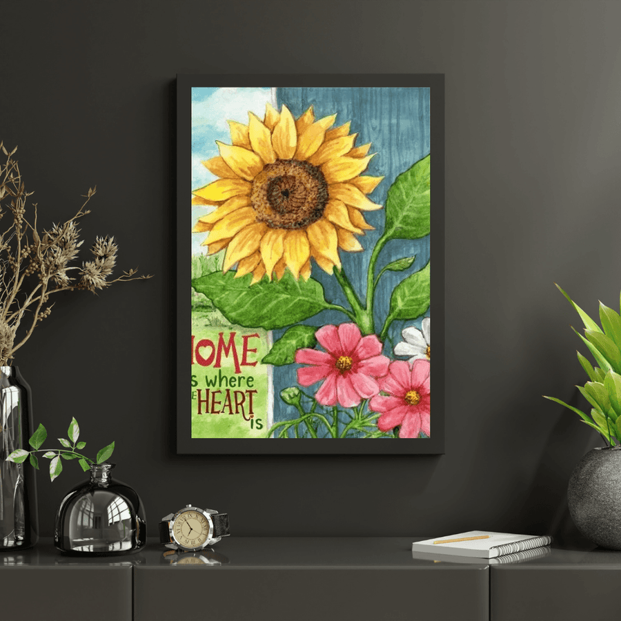 Diamantmalerei - Sonnenblumen-Heimherz - SEOS Shop ®
