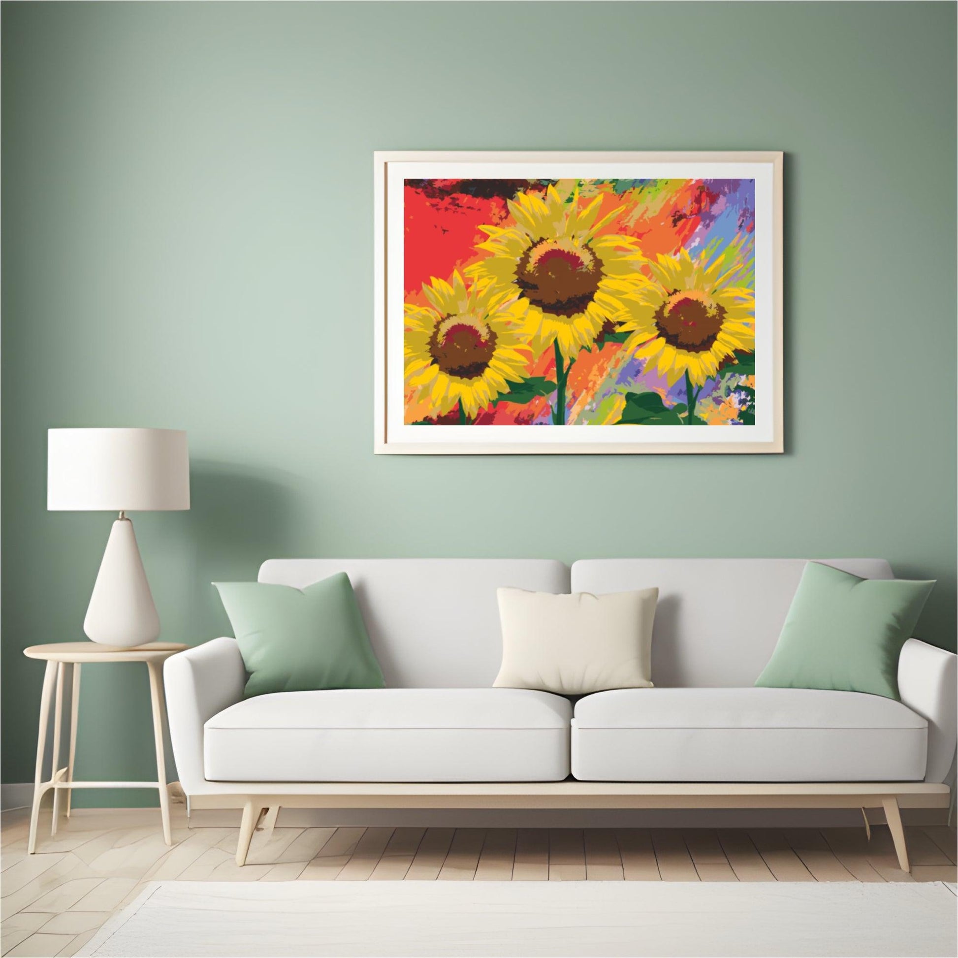 Diamantmalerei - Sonnenblumen im Studio - SEOS Shop ®