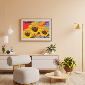 Diamantmalerei - Sonnenblumen im Studio - SEOS Shop ®