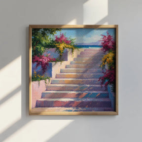 Mini-Diamantmalerei – Sonnenbeschienene Stufen