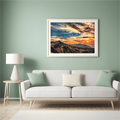 Diamantmalerei - Sonnenuntergang über den Bergen - SEOS Shop ®