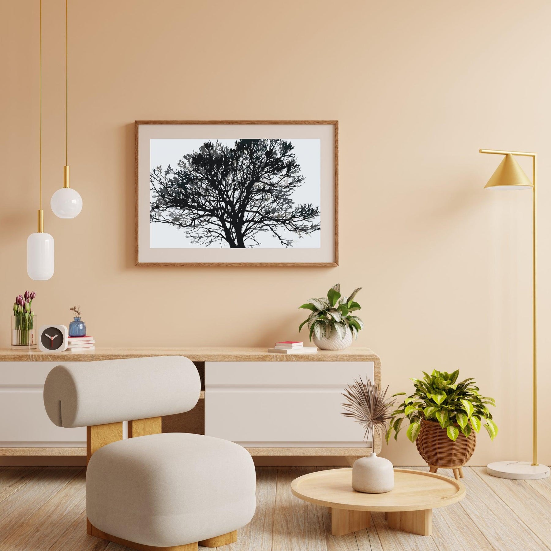 Diamantmalerei - Schwarz-Weiß-Baum - SEOS Shop ®
