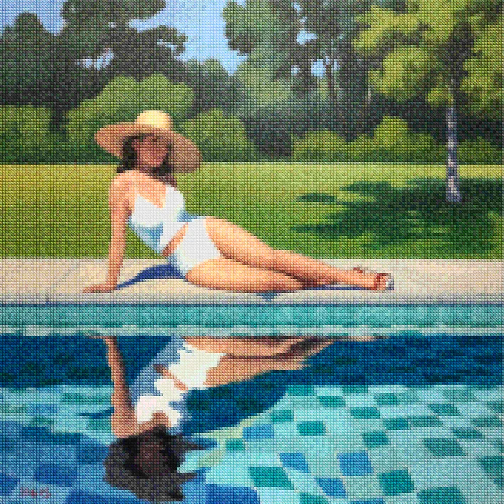 Mini-Diamantmalerei – Echo am Pool