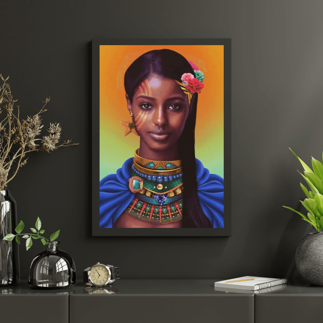 Diamantmalerei Afrikanisches schönes Mädchen - SEOS Shop ®