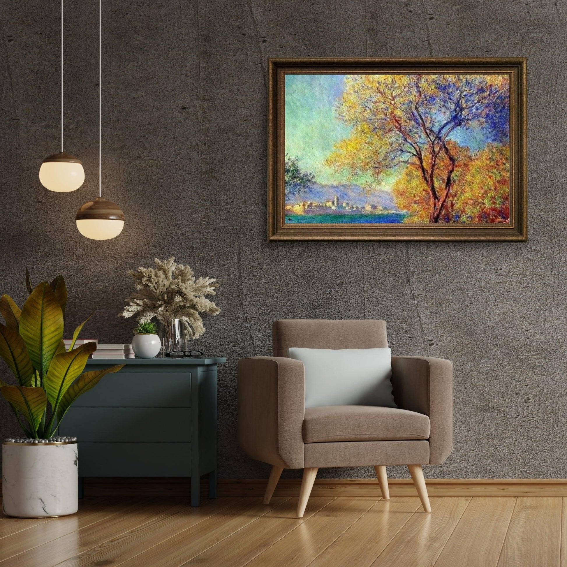 Diamond Painting Antibes von den Salis-Gärten aus gesehen - SEOS Shop ®