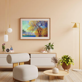 Diamond Painting Antibes von den Salis-Gärten aus gesehen - SEOS Shop ®