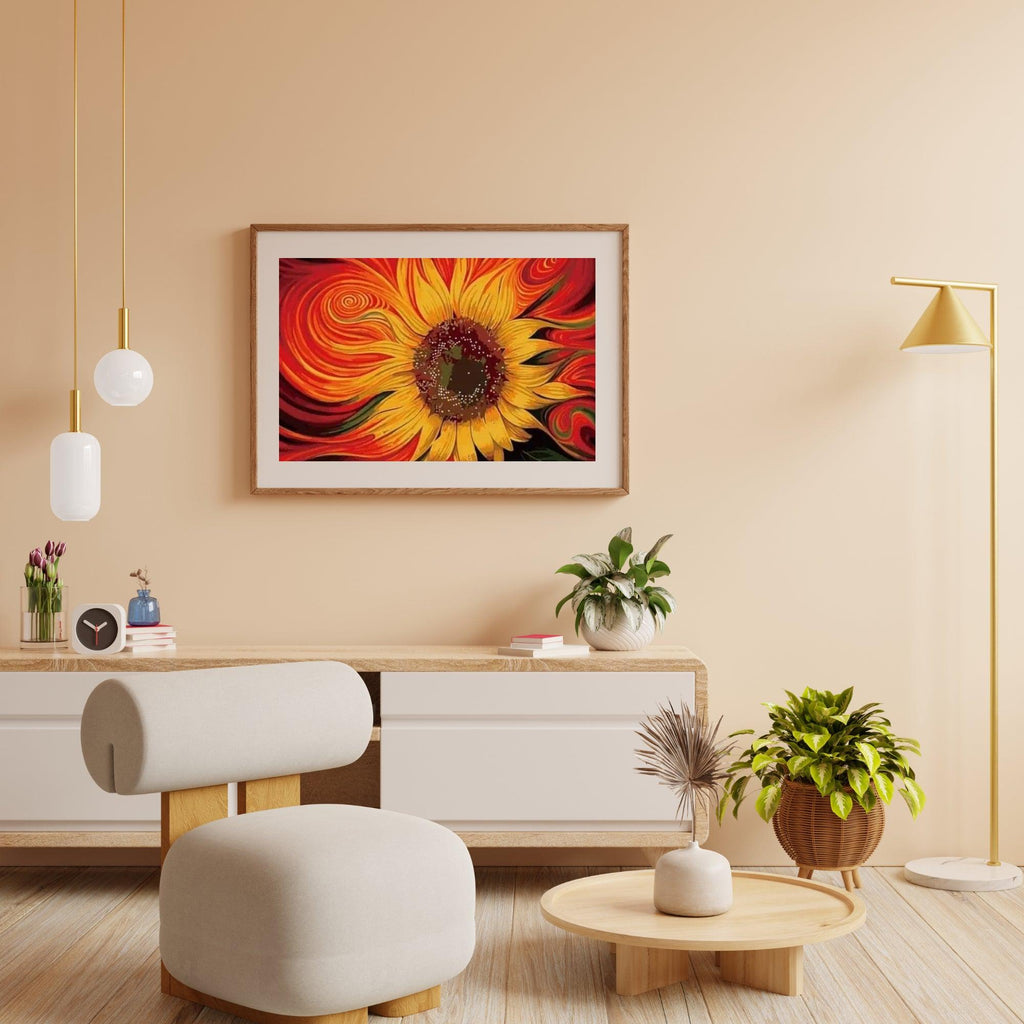 Diamantmalerei Künstlerische Sonnenblume - SEOS Shop ®