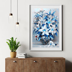 Diamantmalerei Blaue Blumen - SEOS Shop ®