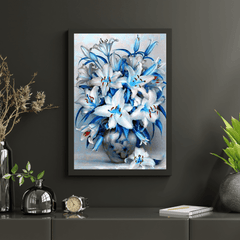Diamantmalerei Blaue Blumen - SEOS Shop ®