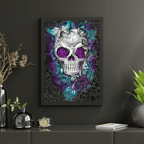 Diamantmalerei Blume Schmetterling Totenkopf - SEOS Shop ®