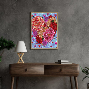 Diamantmalerei Blumen Herz - SEOS Shop ®