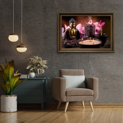 Diamond Painting Buddha mit Kerzen und Blumen – SEOS Shop ®