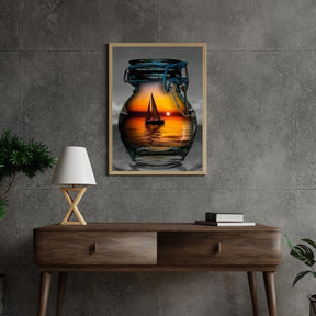 Diamantmalerei Boot in der Lampe - SEOS Shop ®