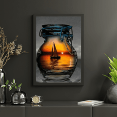 Diamantmalerei Boot in der Lampe - SEOS Shop ®