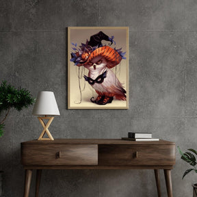Diamantmalerei Wütende Eule mit Halloween - SEOS Shop ®