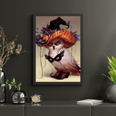 Diamantmalerei Wütende Eule mit Halloween - SEOS Shop ®
