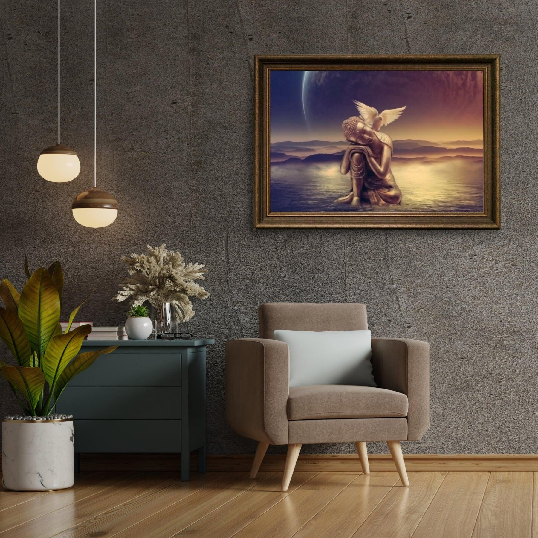 Diamond Painting Buddha mit Mond - SEOS Shop