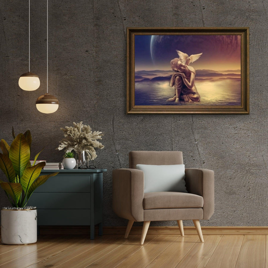 Diamond Painting Buddha mit Mond - SEOS Shop