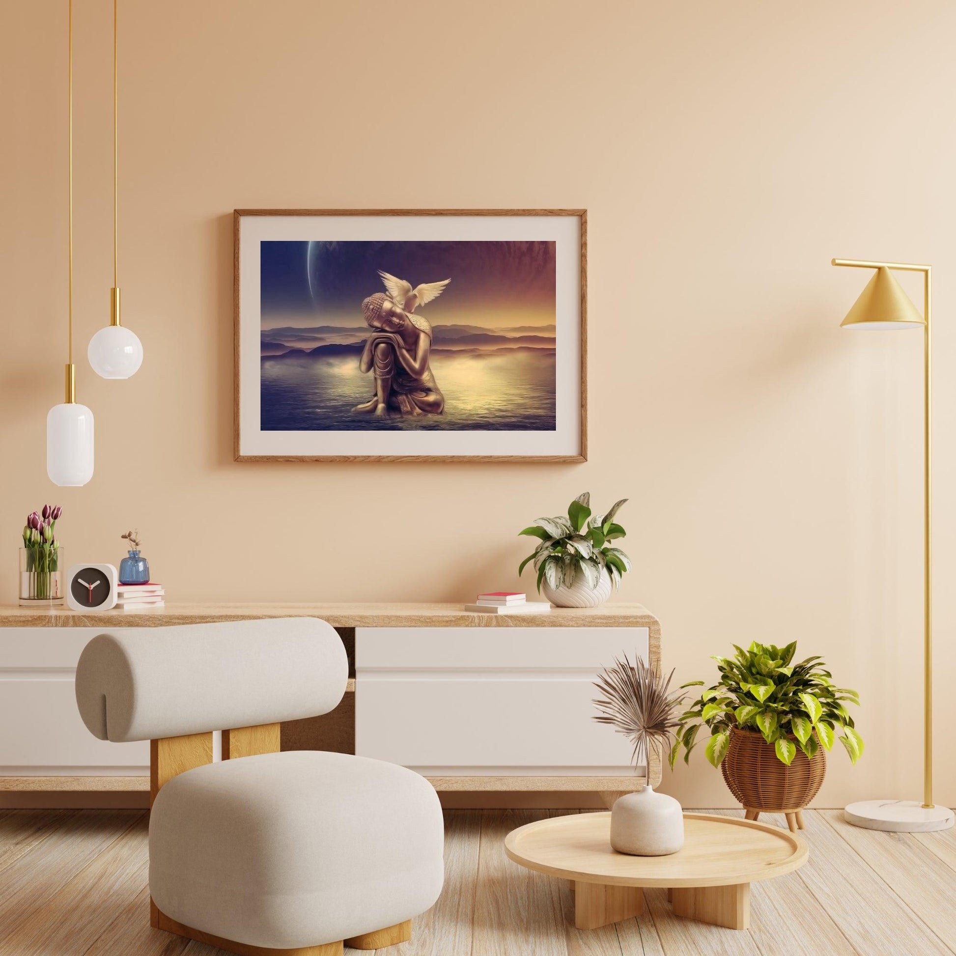 Diamond Painting Buddha mit Mond - SEOS Shop ®