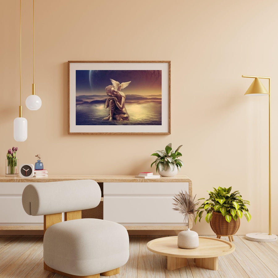 Diamond Painting Buddha mit Mond - SEOS Shop