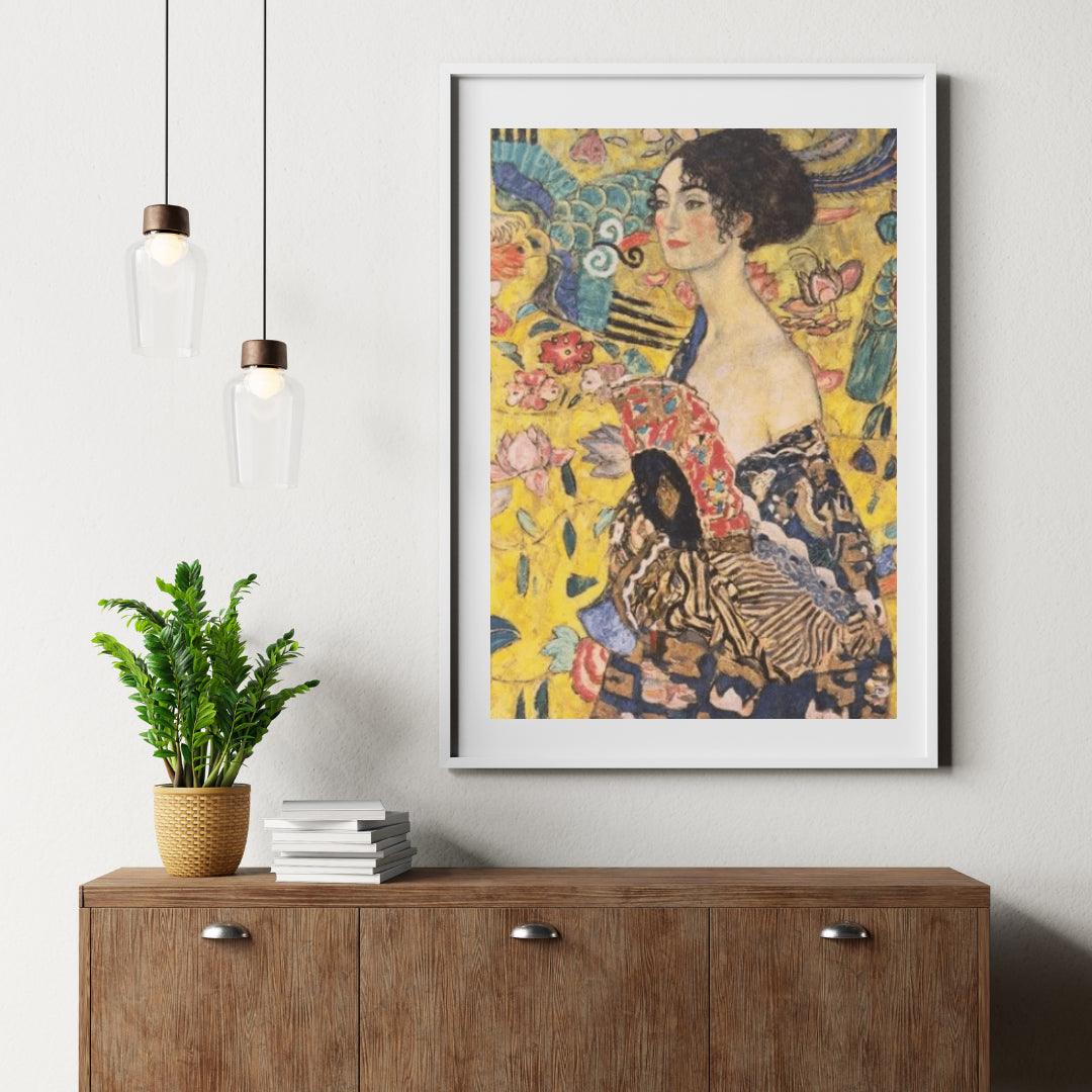 Diamond Painting Dame mit Fächer - SEOS Shop ®