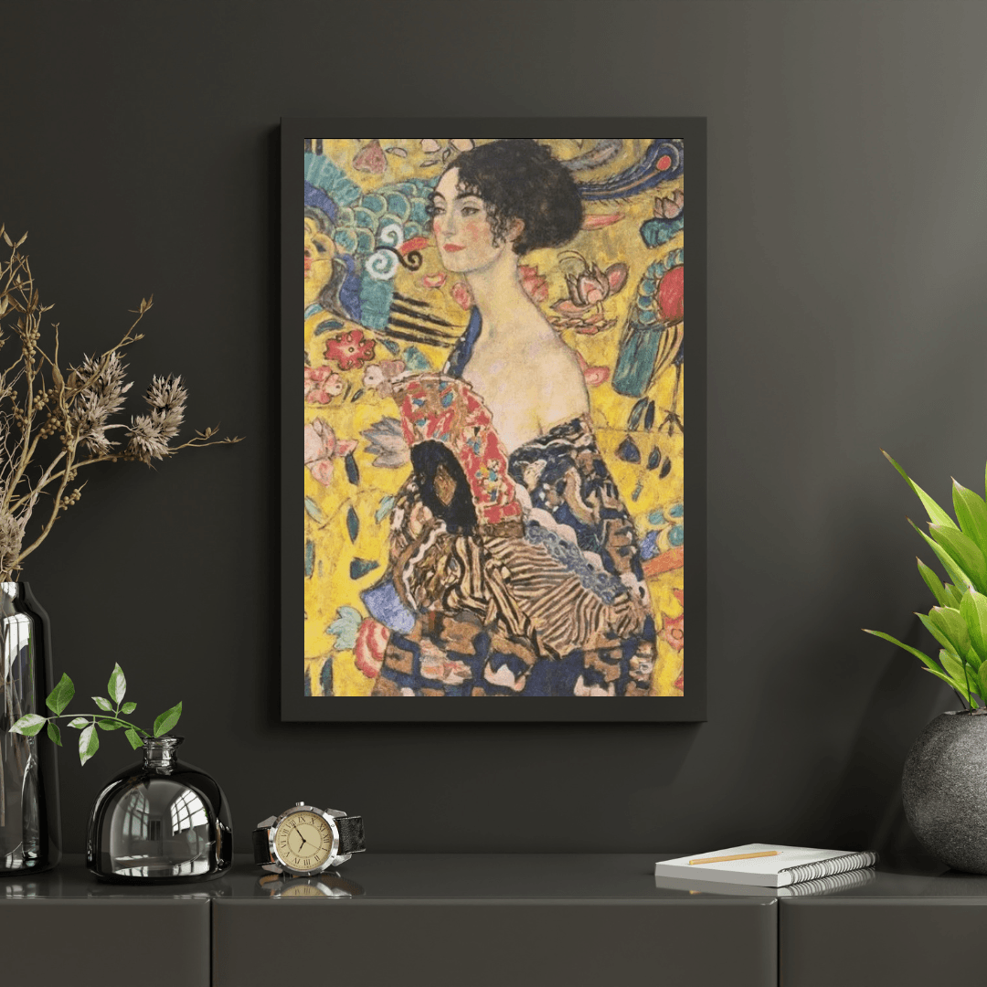 Diamond Painting Dame mit Fächer - SEOS Shop ®