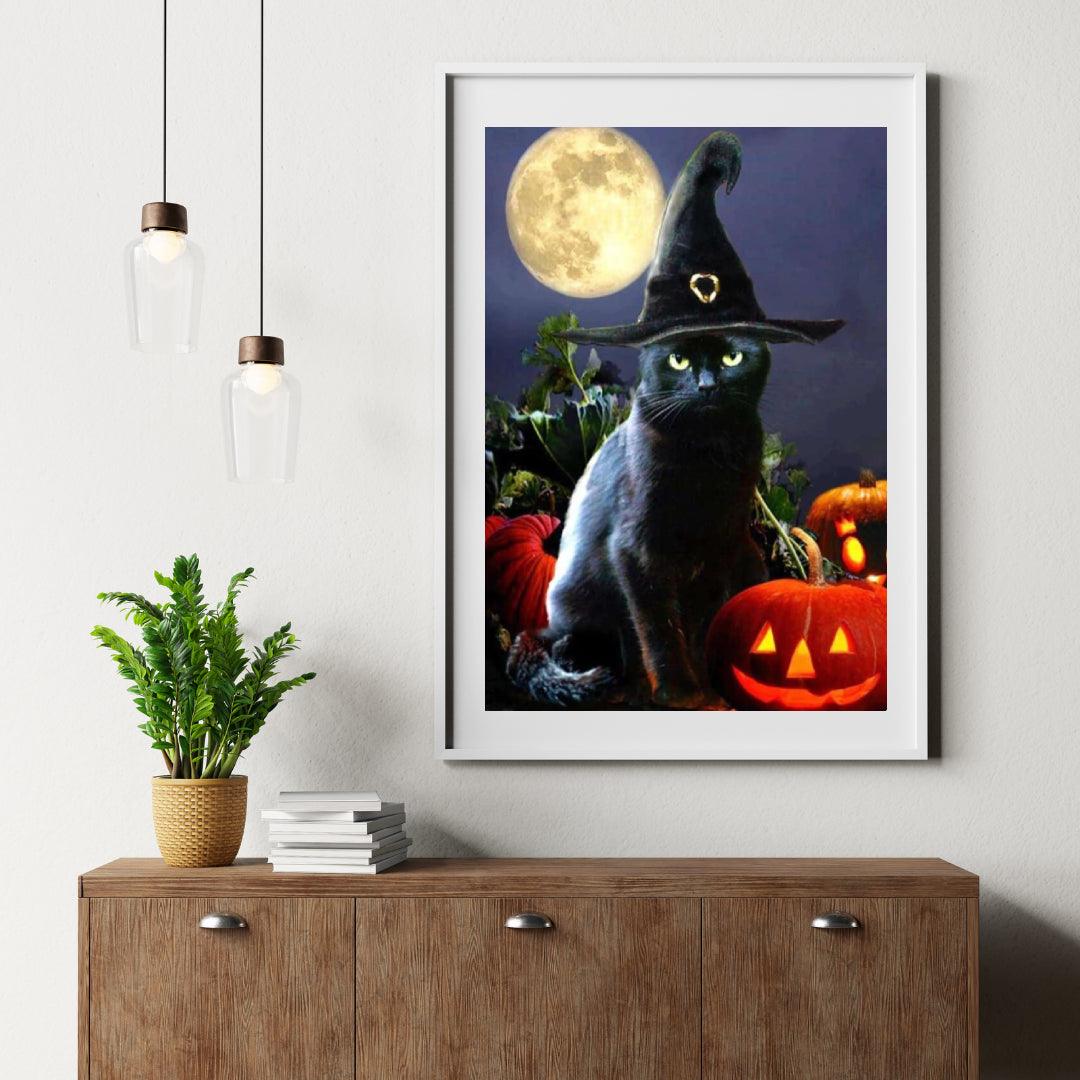 Diamantmalerei Die schwarze Katze - SEOS Shop ®