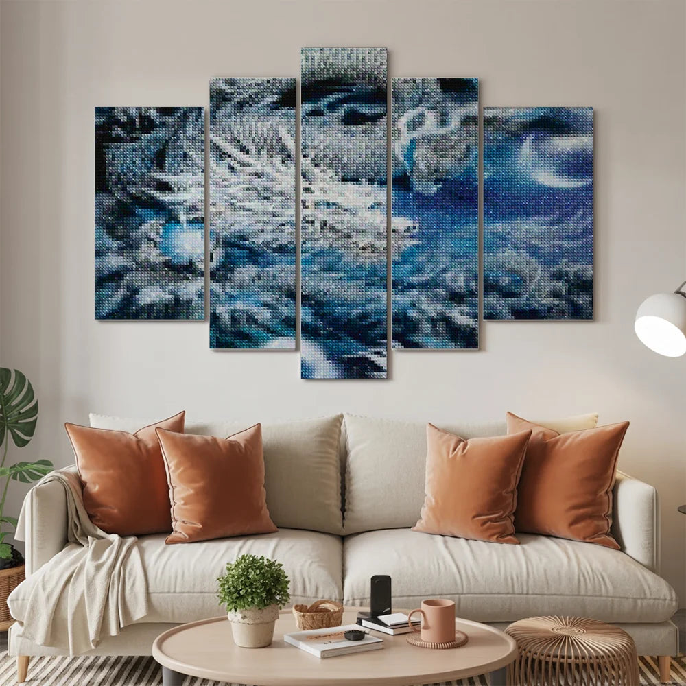 Diamond Painting Drache im Himmel 5-teilig - SEOS Shop ®