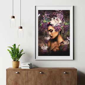 Diamantmalerei Traubenfrauen mit Schmetterling - SEOS Shop ®