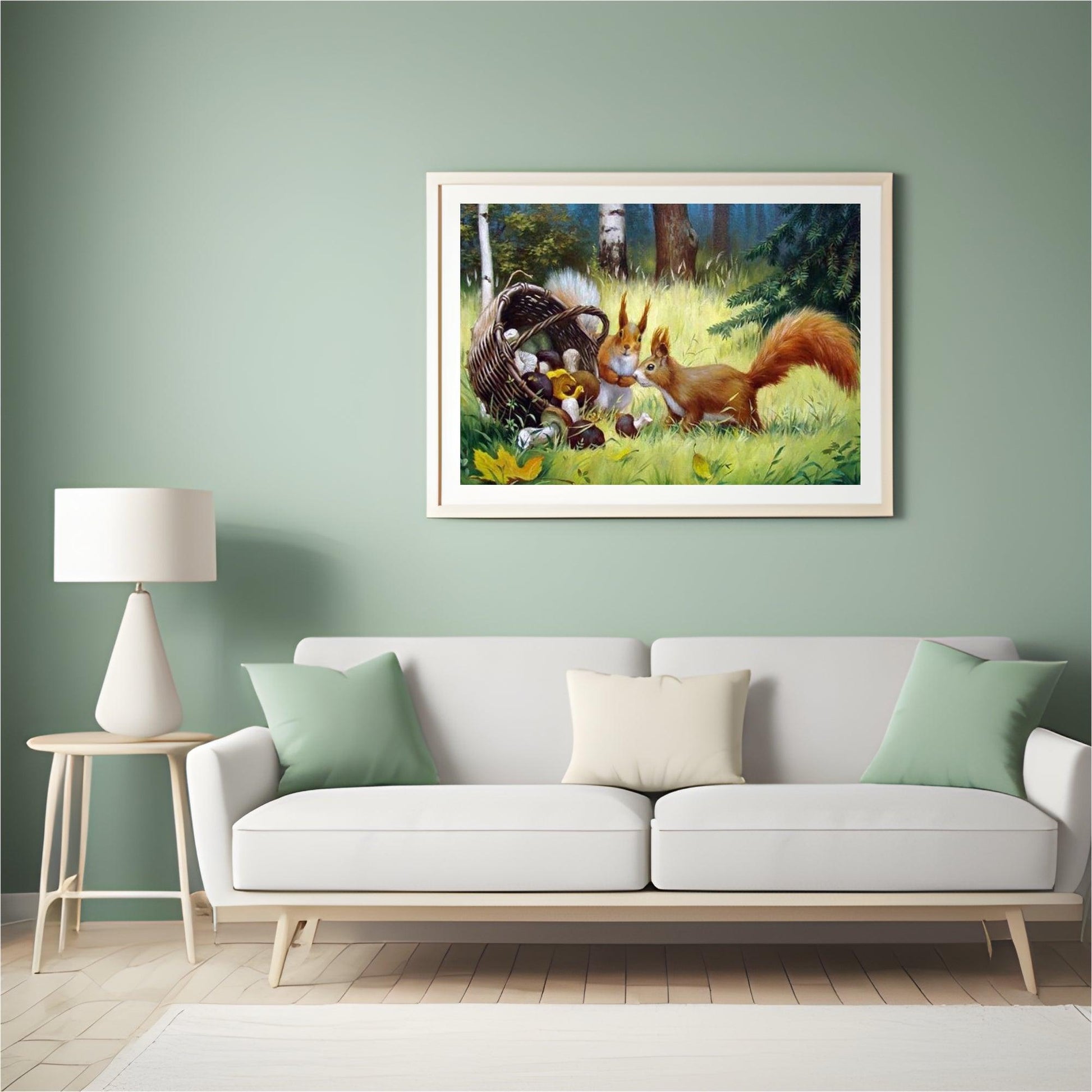 Diamond Painting Eichhörnchen mit Pilz - SEOS Shop ®