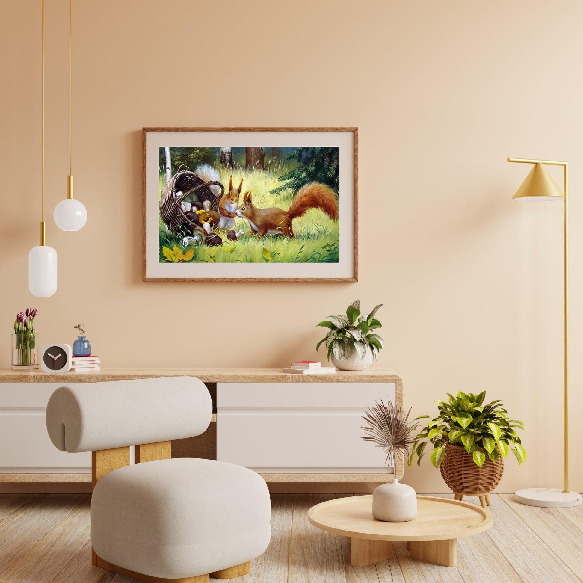 Diamond Painting Eichhörnchen mit Pilz - SEOS Shop ®
