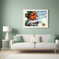 Diamond Painting Eichhörnchen mit Kirschfrucht - SEOS Shop ®