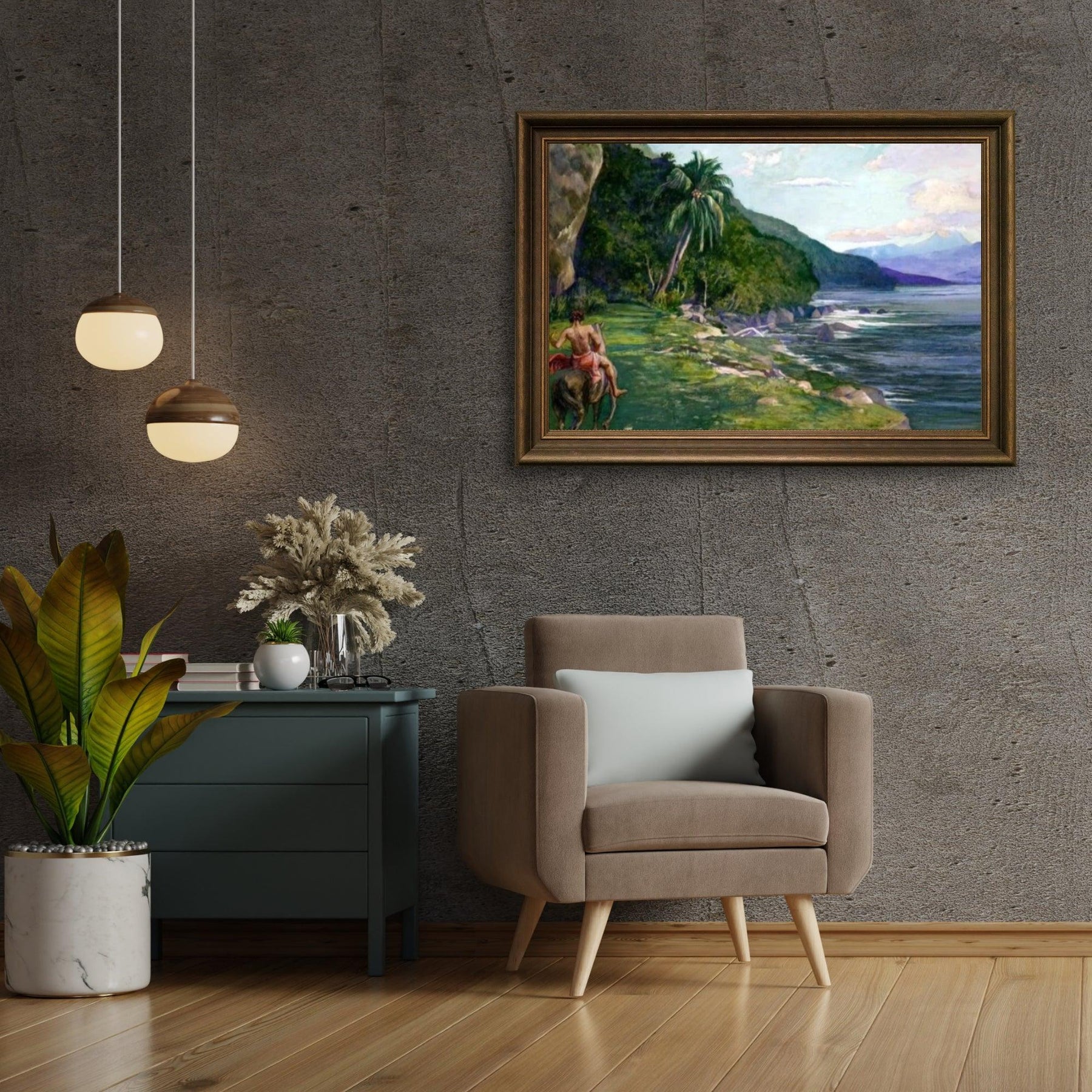 Diamantmalerei: Ein Reitweg in Tahiti - SEOS Shop ®