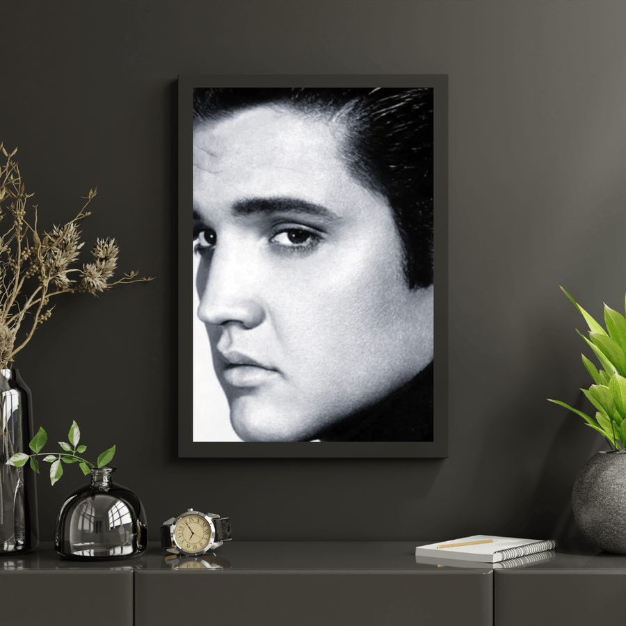 Diamond Painting Elvis Presley in Schwarzweiß - SEOS Shop ®