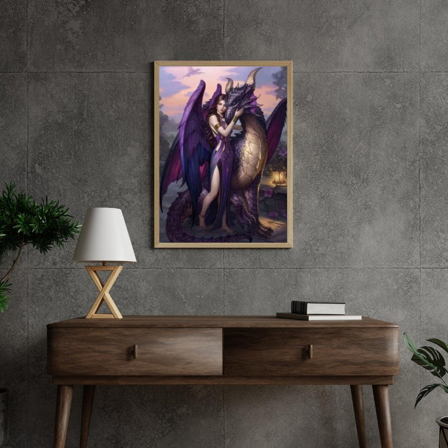 Diamantmalerei Fee mit Drache - SEOS Shop ®