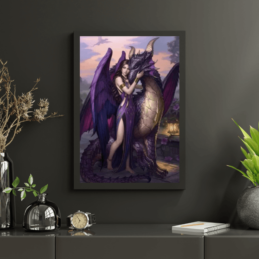 Diamantmalerei Fee mit Drache - SEOS Shop ®